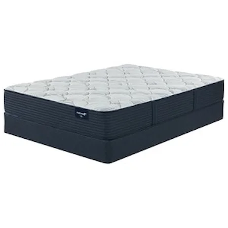 Queen 12 1/2" Plush Encased Coil Mattress and 6" Low Profile Steel Foundation